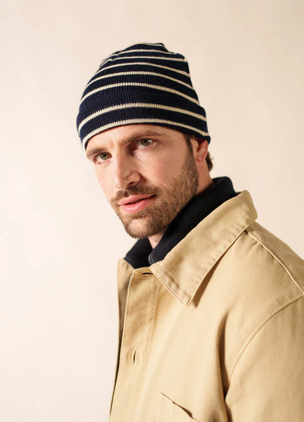 Saint James Hat Woman Cartier Navy/Ecru'