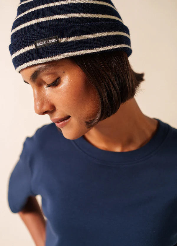 Saint James Hat Woman Cartier Navy/Ecru'