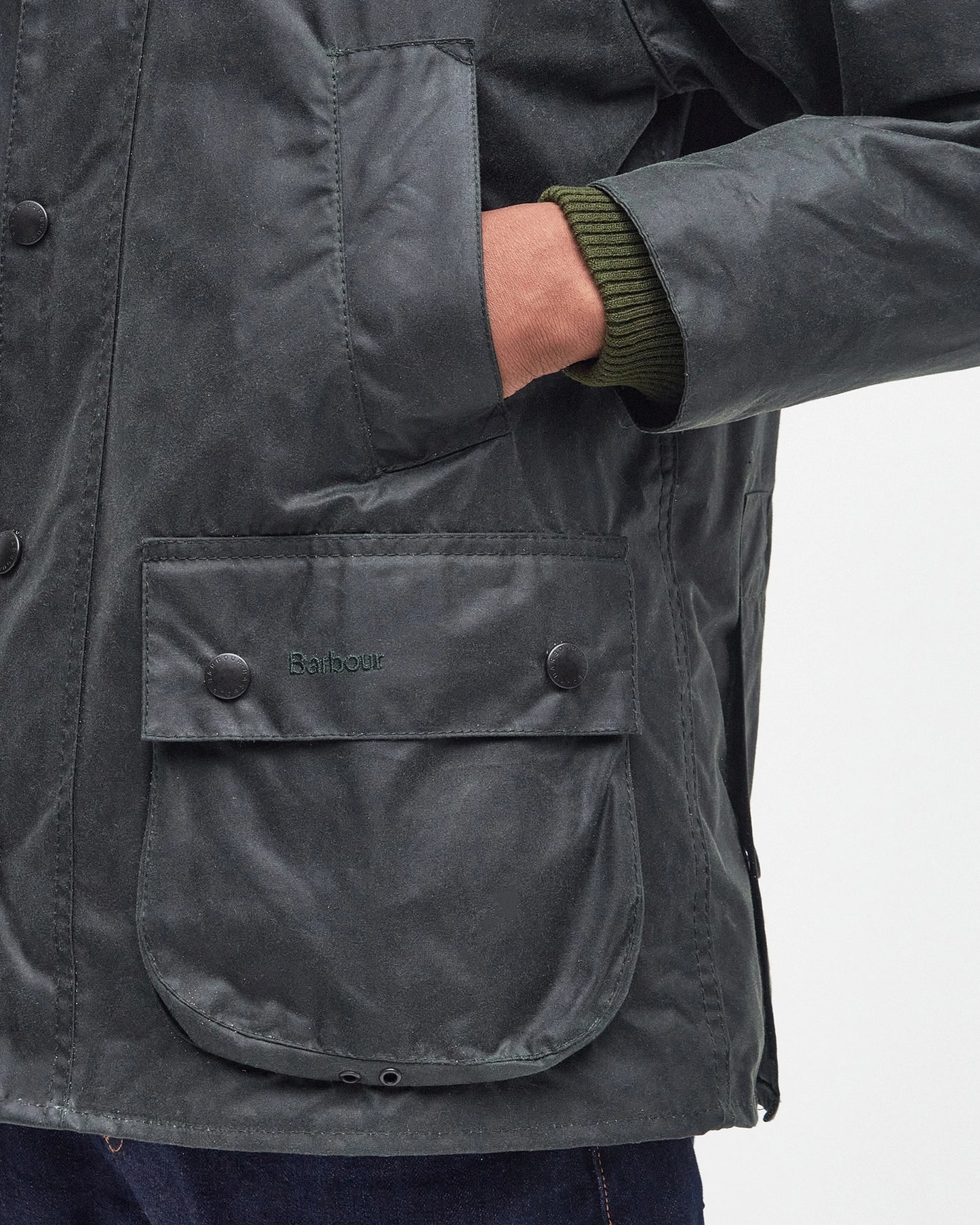 Barbour Jacket Man Bedale Wax Sage