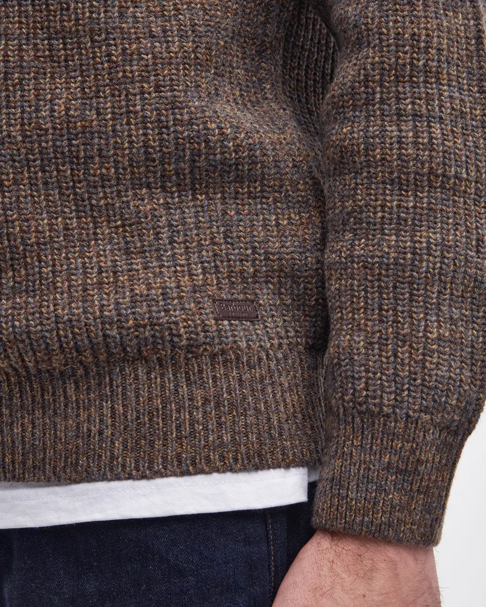Barbour Sweater Man Horseford Sandstone