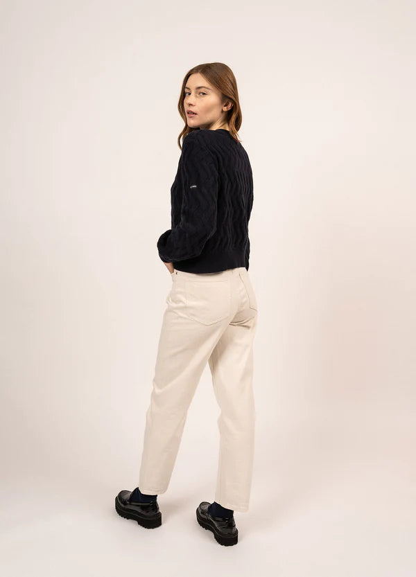 Saint James Sweater Woman Quebec Navy