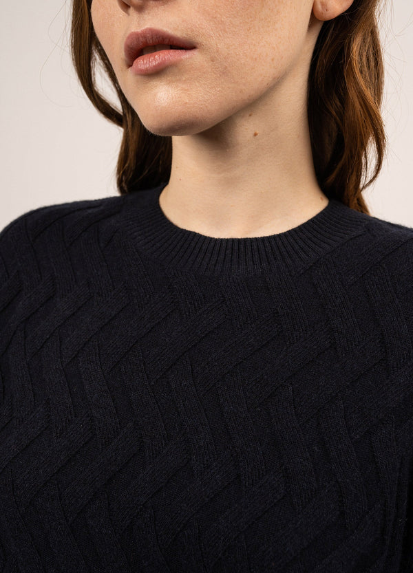 Saint James Sweater Woman Quebec Navy