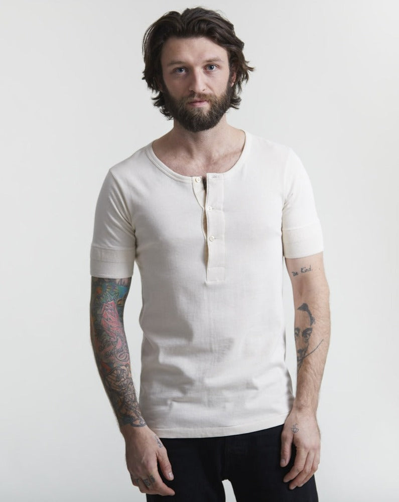 Merz b. Schawnen Shirt Man Loopwheeled Henley