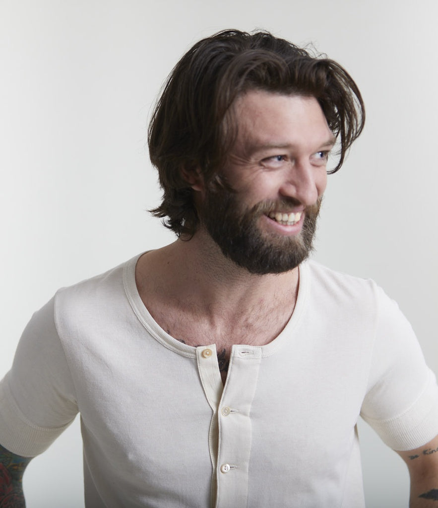 Merz b. Schawnen Shirt Man Loopwheeled Henley