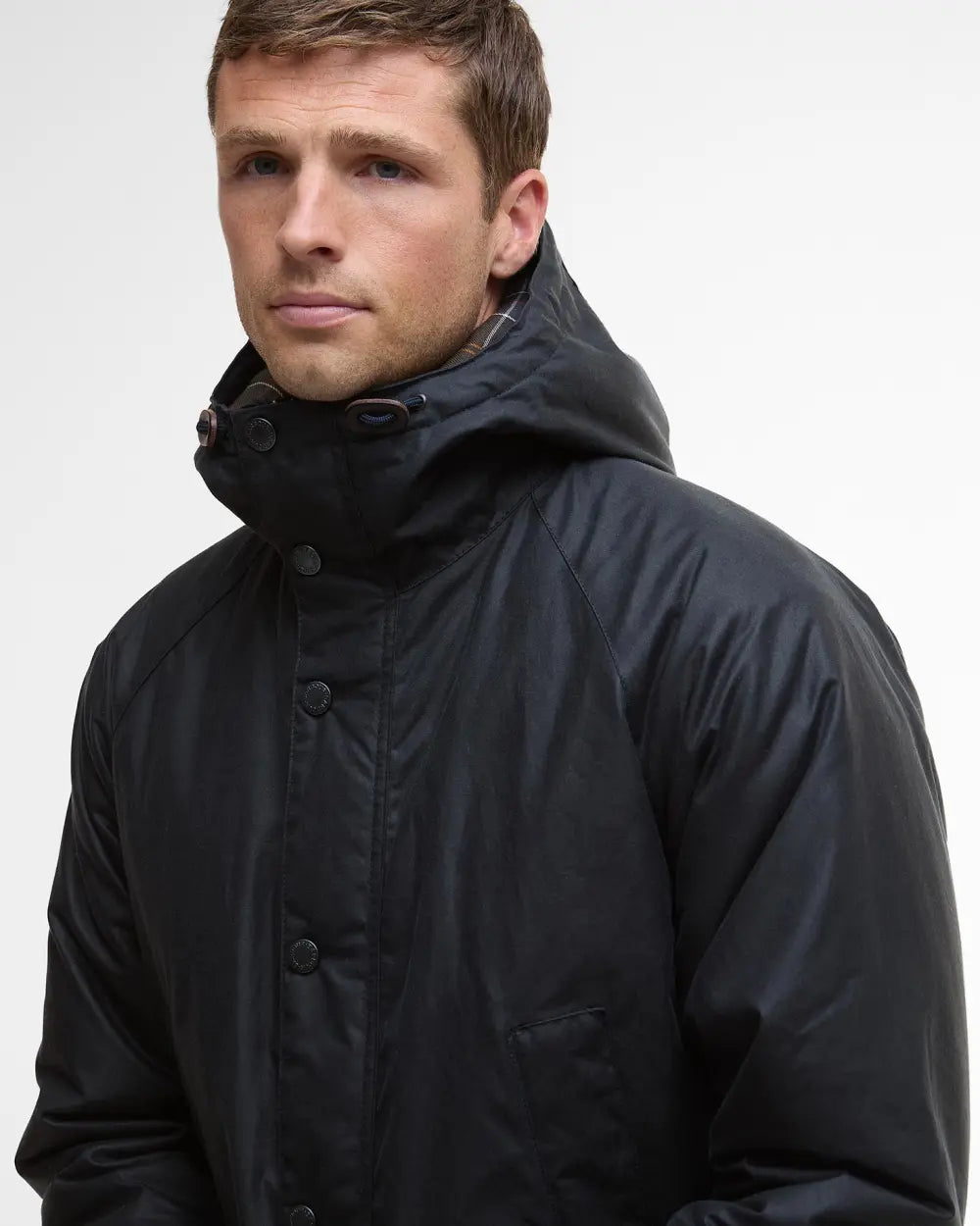 Barbour Jacket Man Bedale Parka Wax Olive