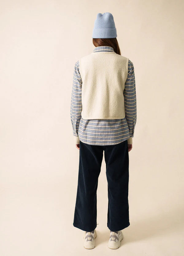 Saint James Sweater Woman Sleeveless Vest Winter's White