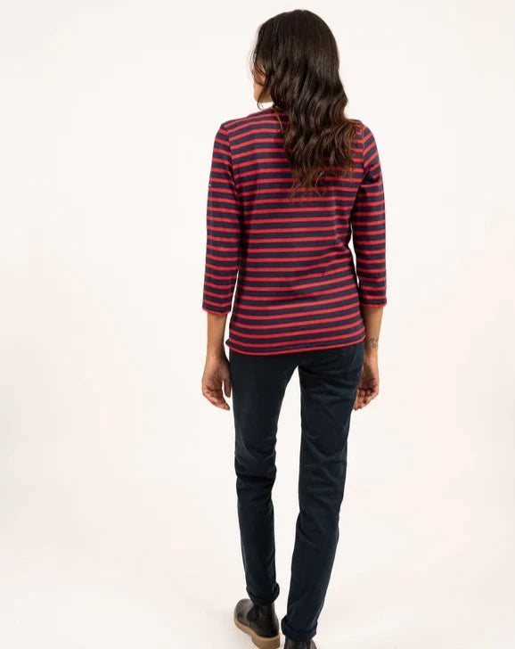 Saint James T-Shirt Woman Galathee Sailor Striped Shirt M/T