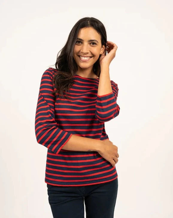 Saint James T-Shirt Woman Galathee Sailor Striped Shirt M/T