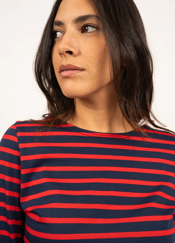 Saint James T-Shirt Woman Galathee Sailor Striped Shirt M/T