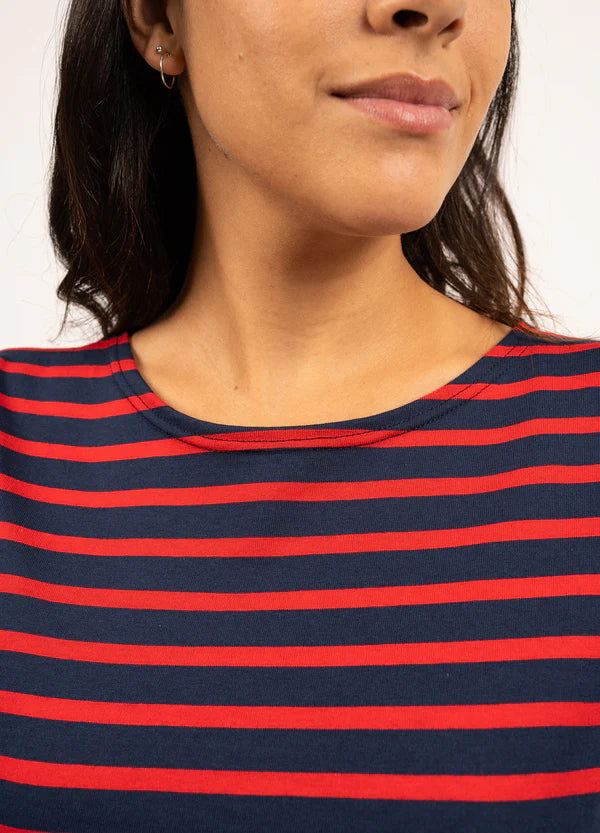 Saint James T-Shirt Woman Galathee Sailor Striped Shirt M/T