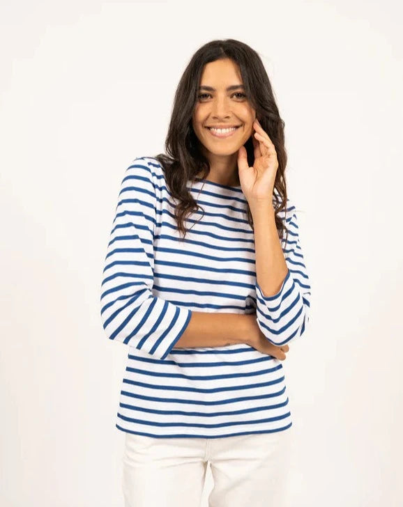 Saint James T-Shirt Woman Galathee Sailor Striped Shirt N/G