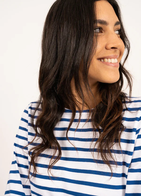 Saint James T-Shirt Woman Galathee Sailor Striped Shirt N/G