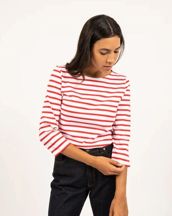 Saint James T-Shirt Woman Galathee Sailor Striped Shirt N/T