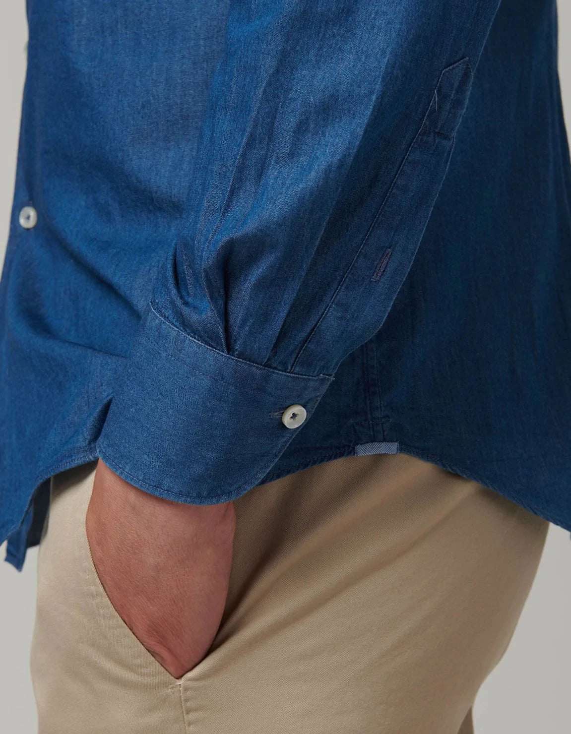 Xacus Shirt Man Denim Blue