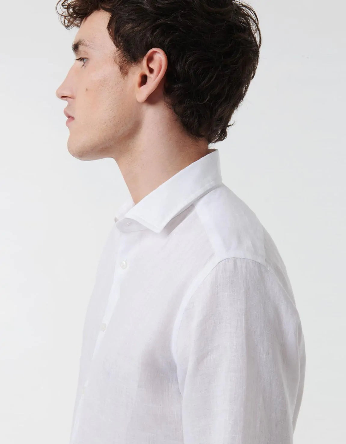 Xacus Shirt Man Lino White