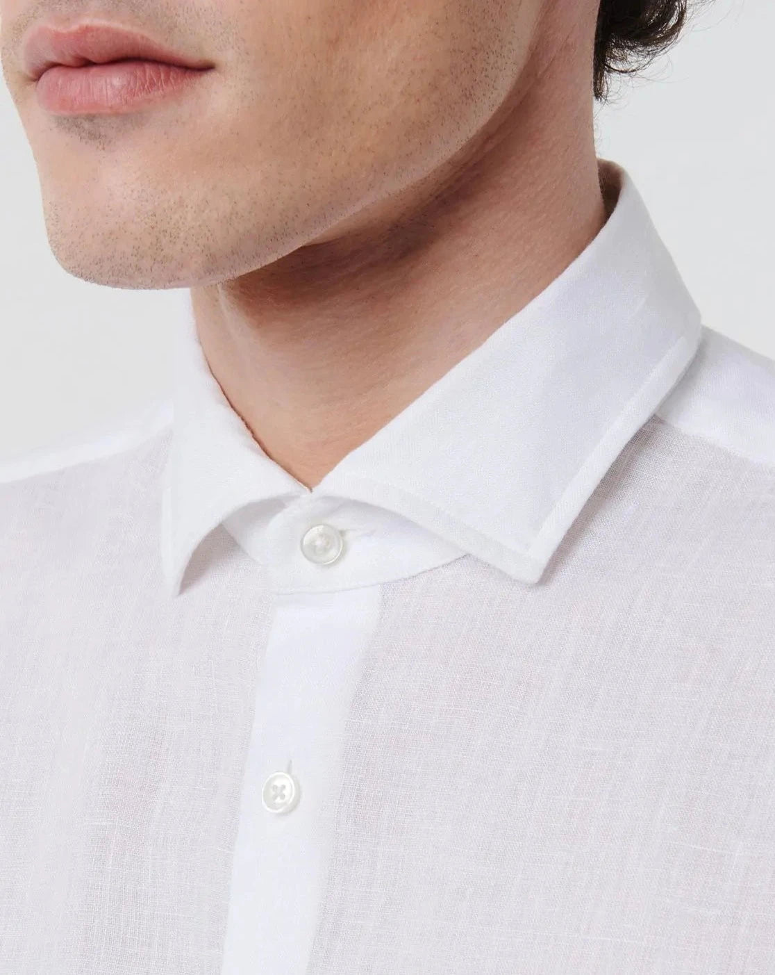 Xacus Shirt Man Lino White