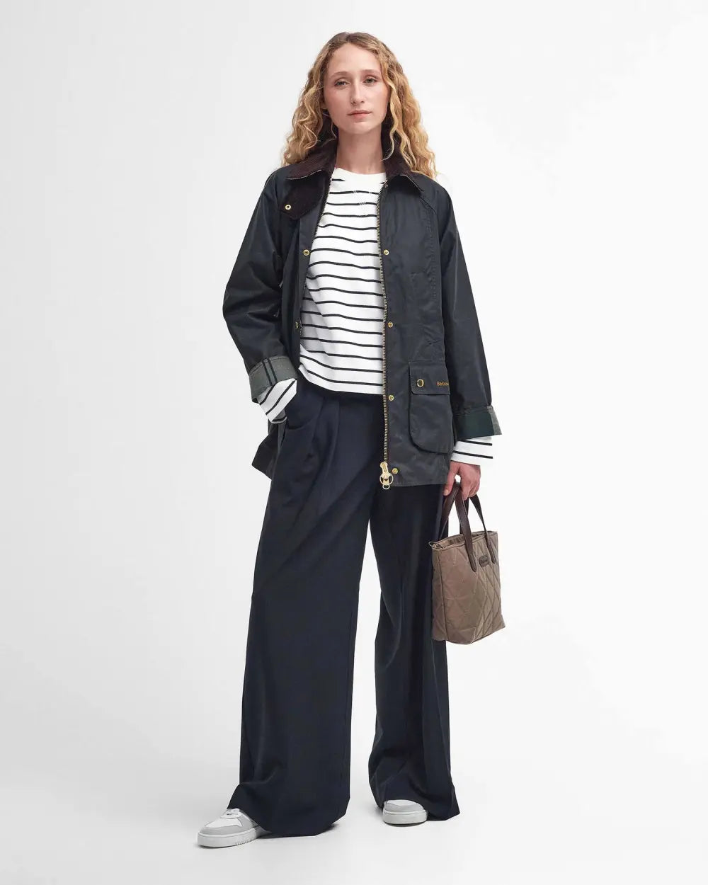 Barbour Jacket Woman Modern Beadnell Wax Sage