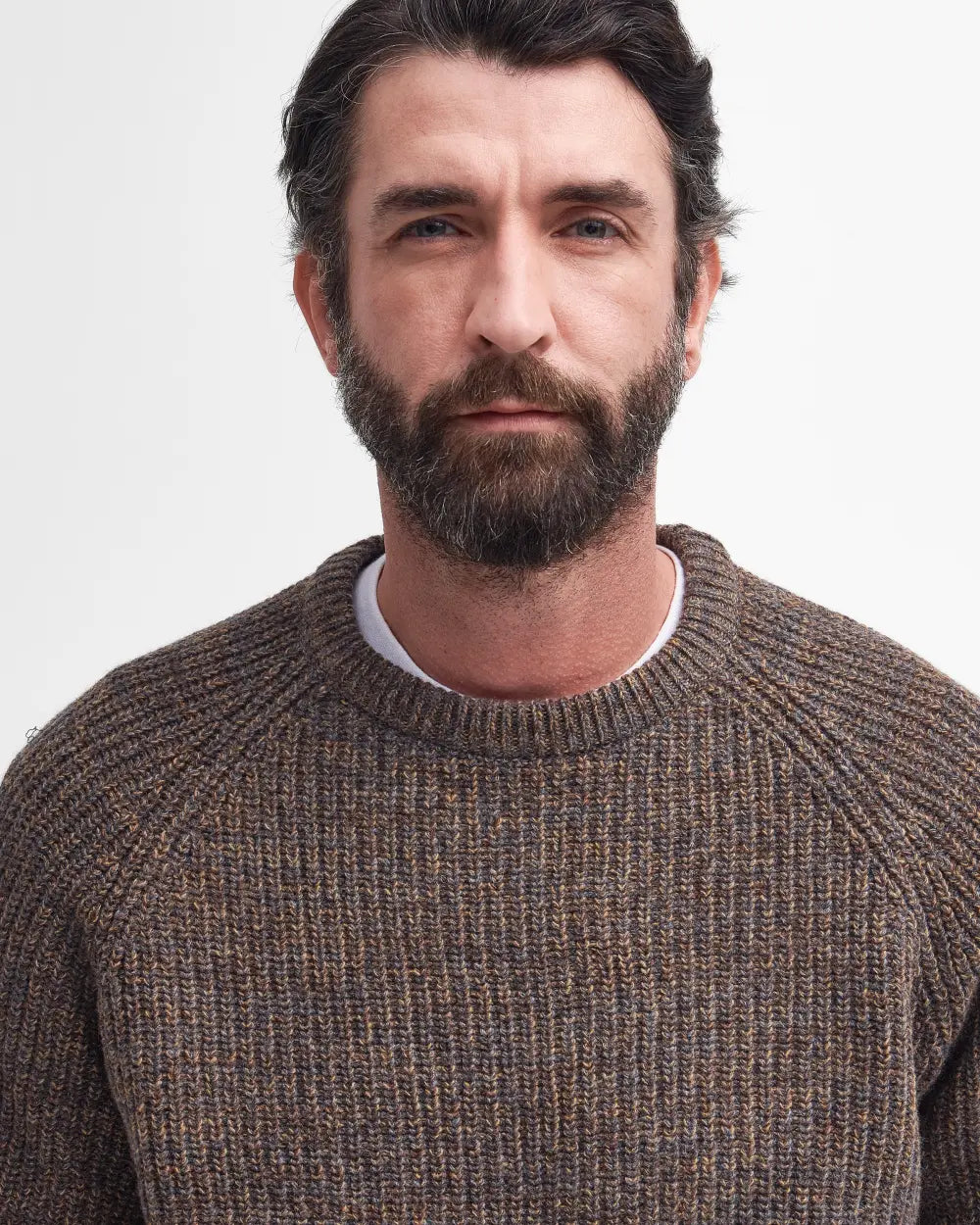 Barbour Sweater Man Horseford Sandstone