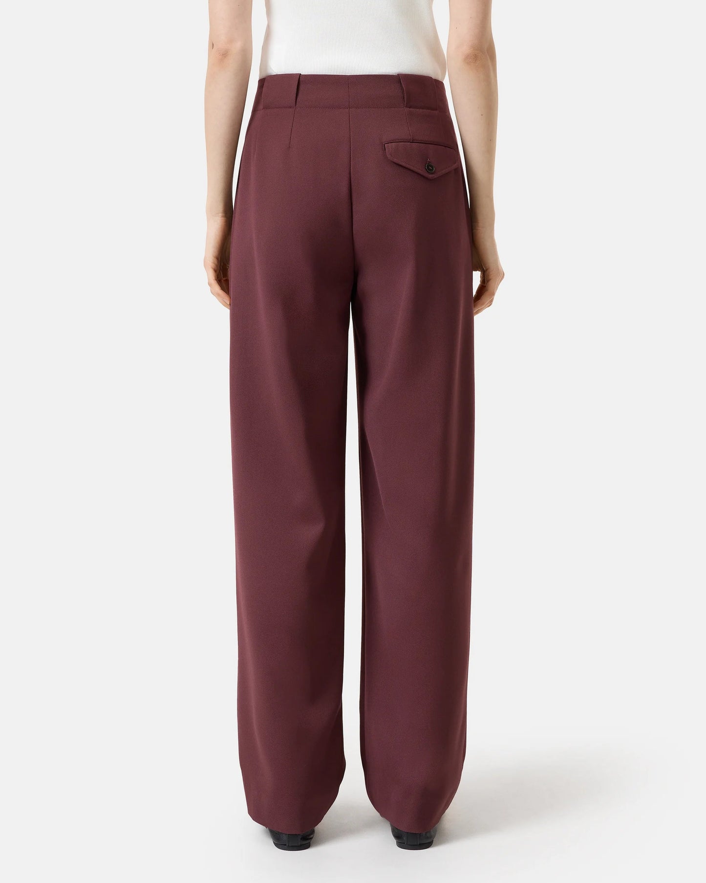 Closed Trouser Woman Mawson Marsh Bordeaux
