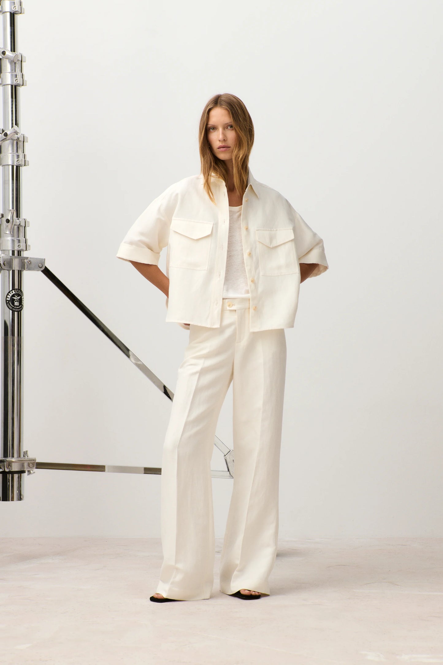 Closed Trouser Woman Flye Ivory