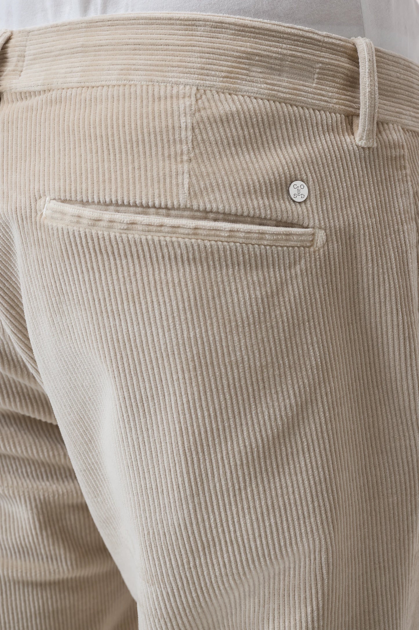 Closed Trouser Man Clifton Corduroy Silt Grey