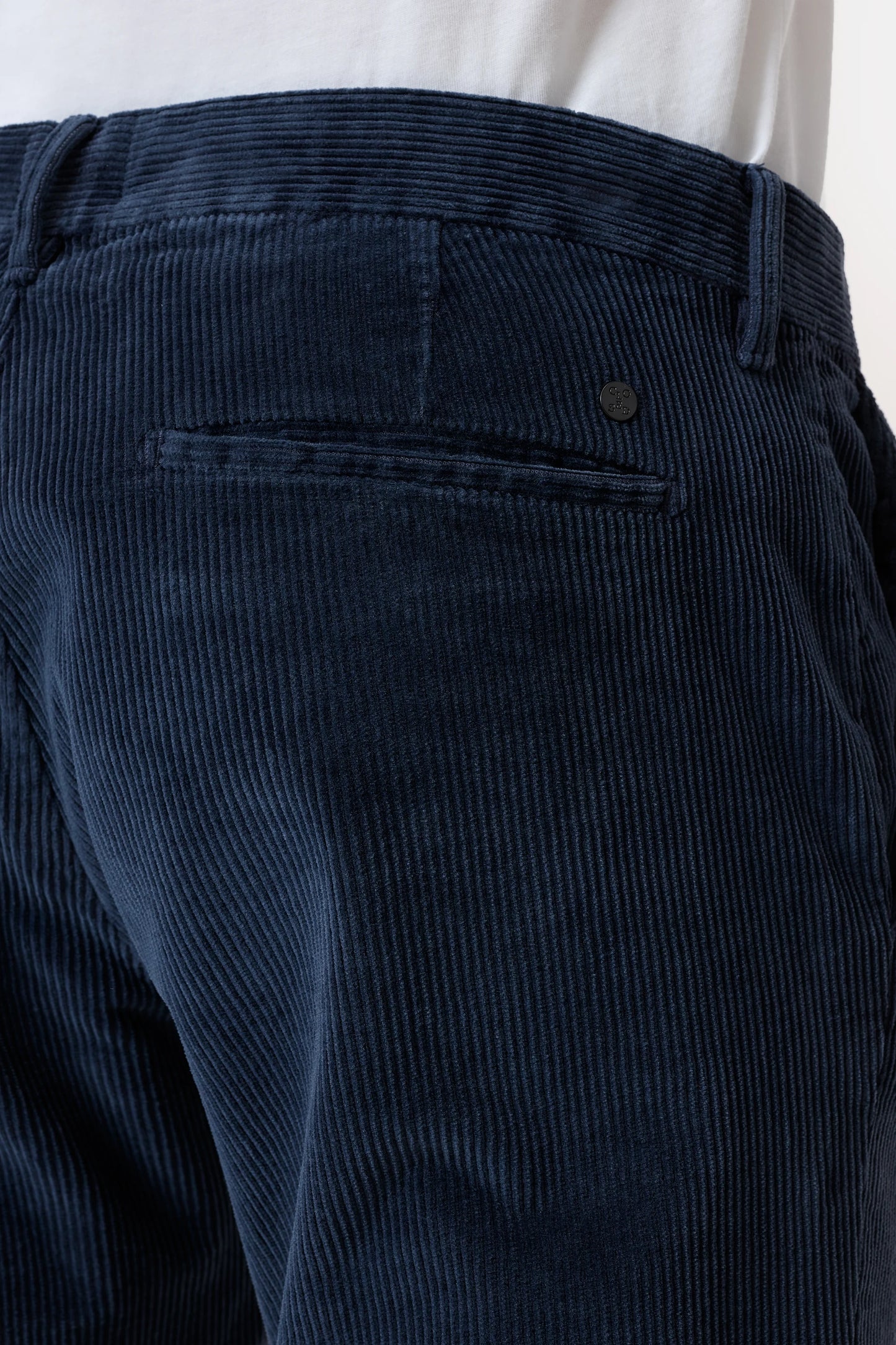 Closed Trouser Man Clifton Corduroy Dark Night