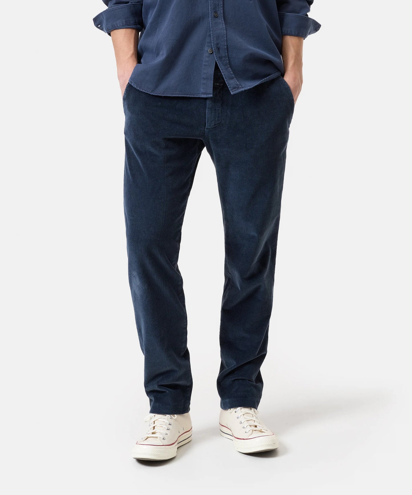 Closed Trouser Man Clifton Corduroy Dark Night