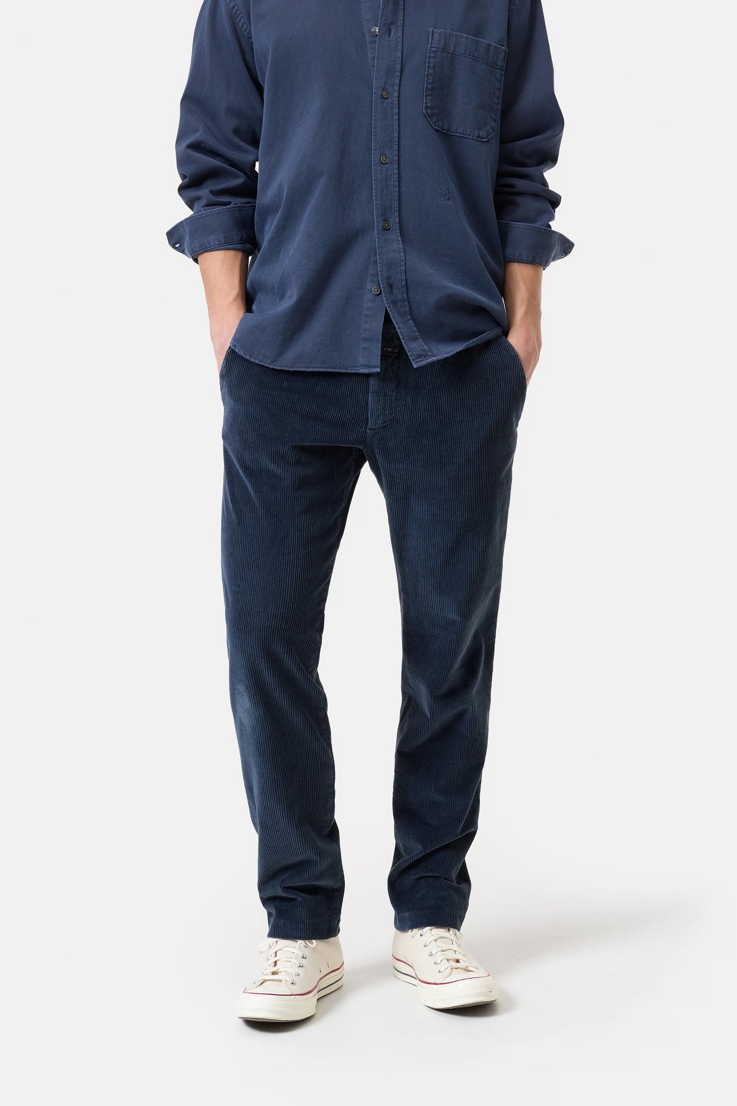 Closed Trouser Man Clifton Corduroy Dark Night