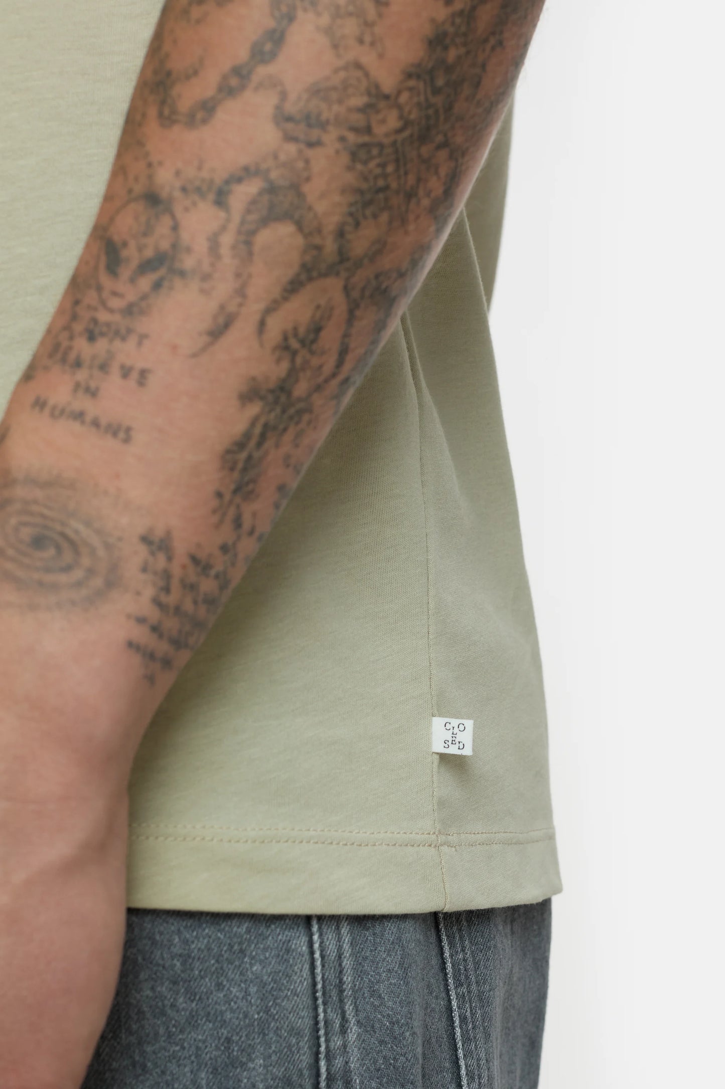 Closed T-Shirt Man Basic Flax Beige
