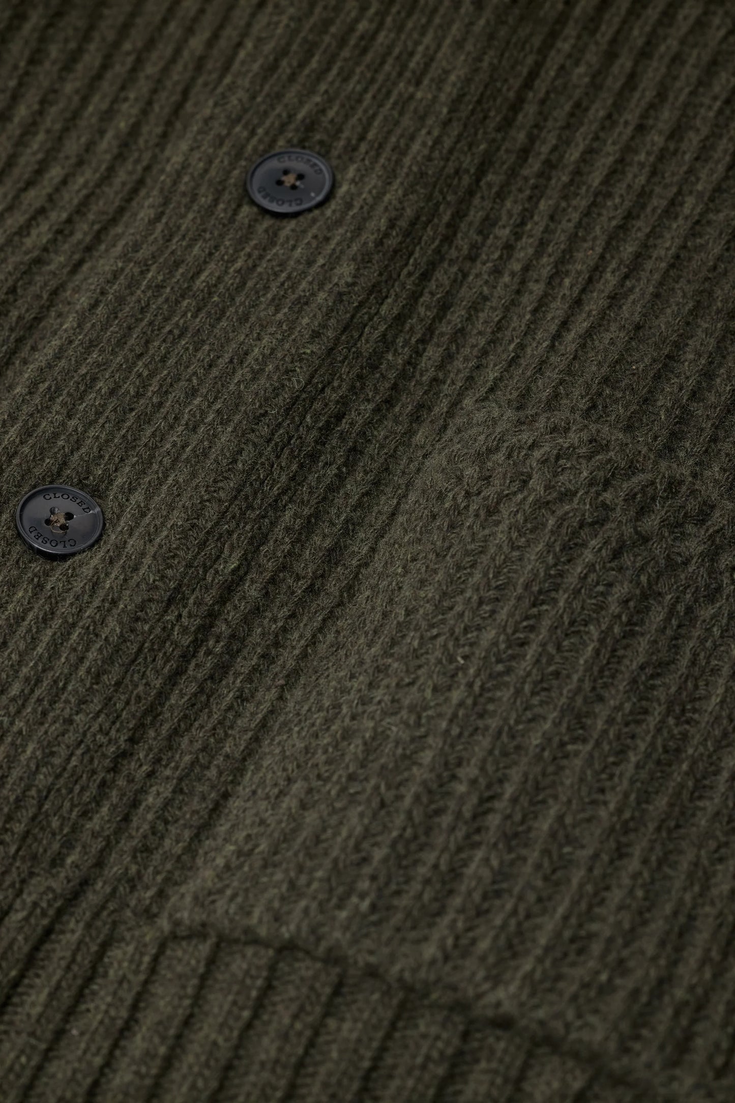 Closed Sweater Man Cardigan Marsh Green
