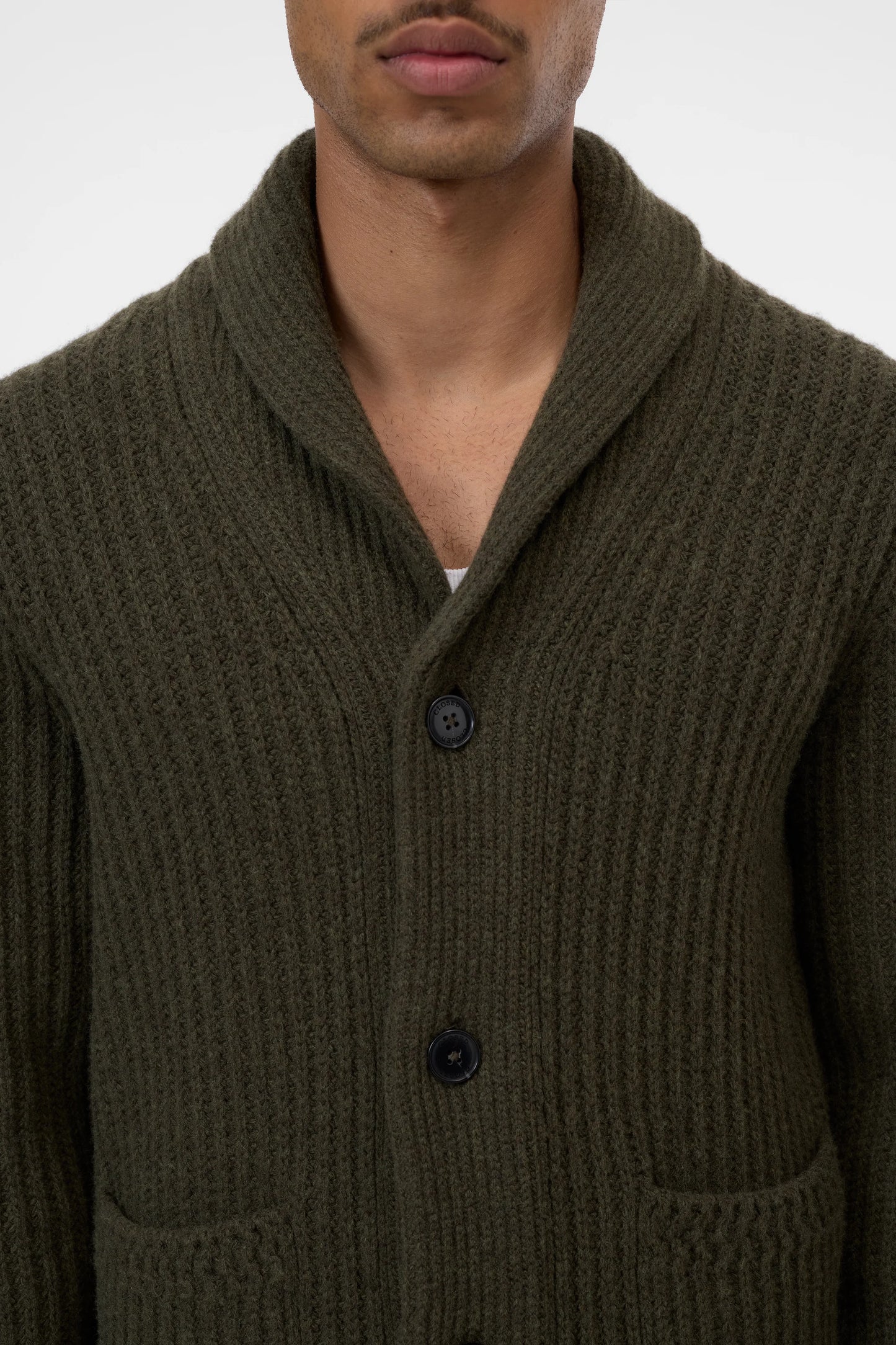 Closed Sweater Man Cardigan Marsh Green