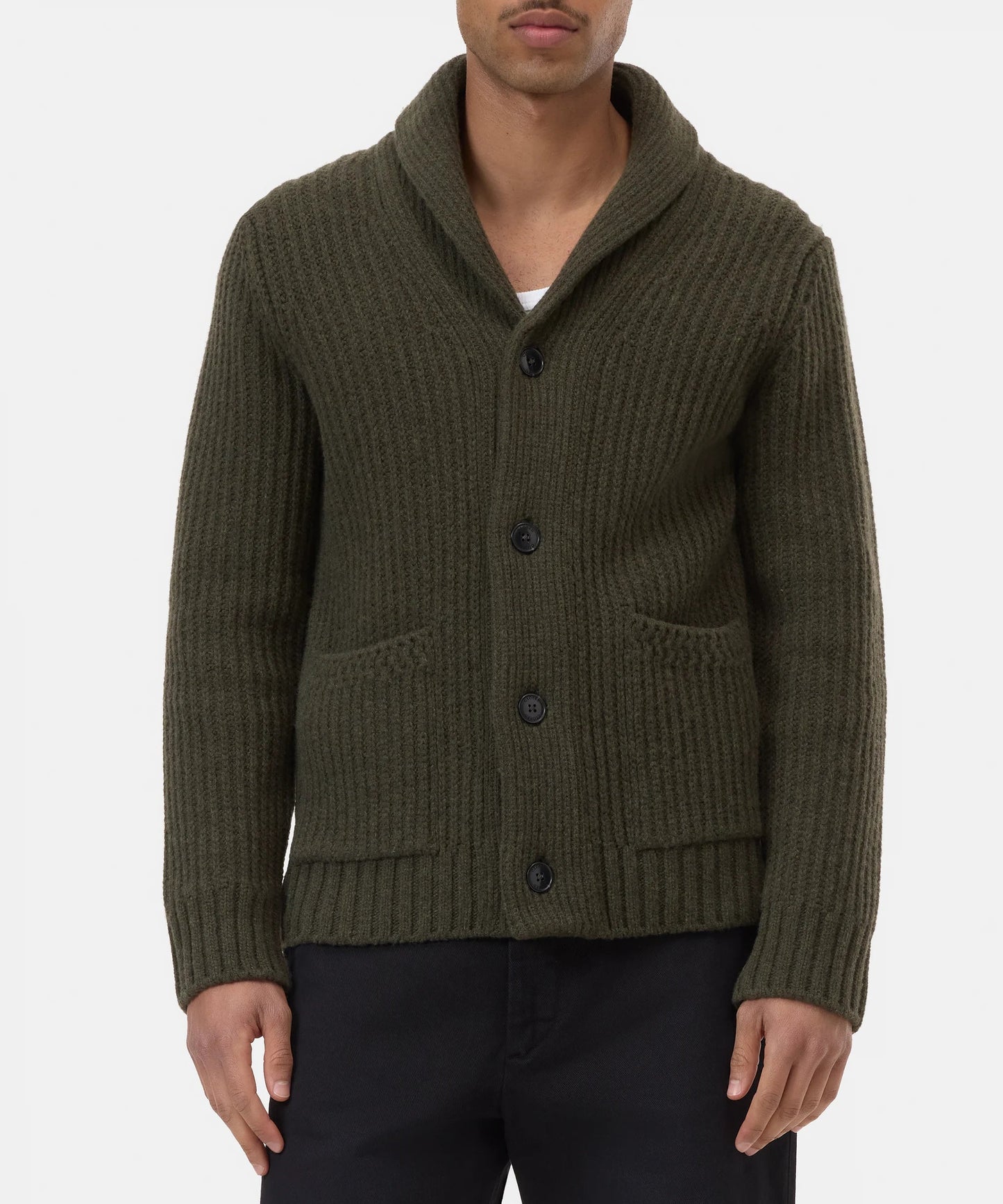 Closed Sweater Man Cardigan Marsh Green