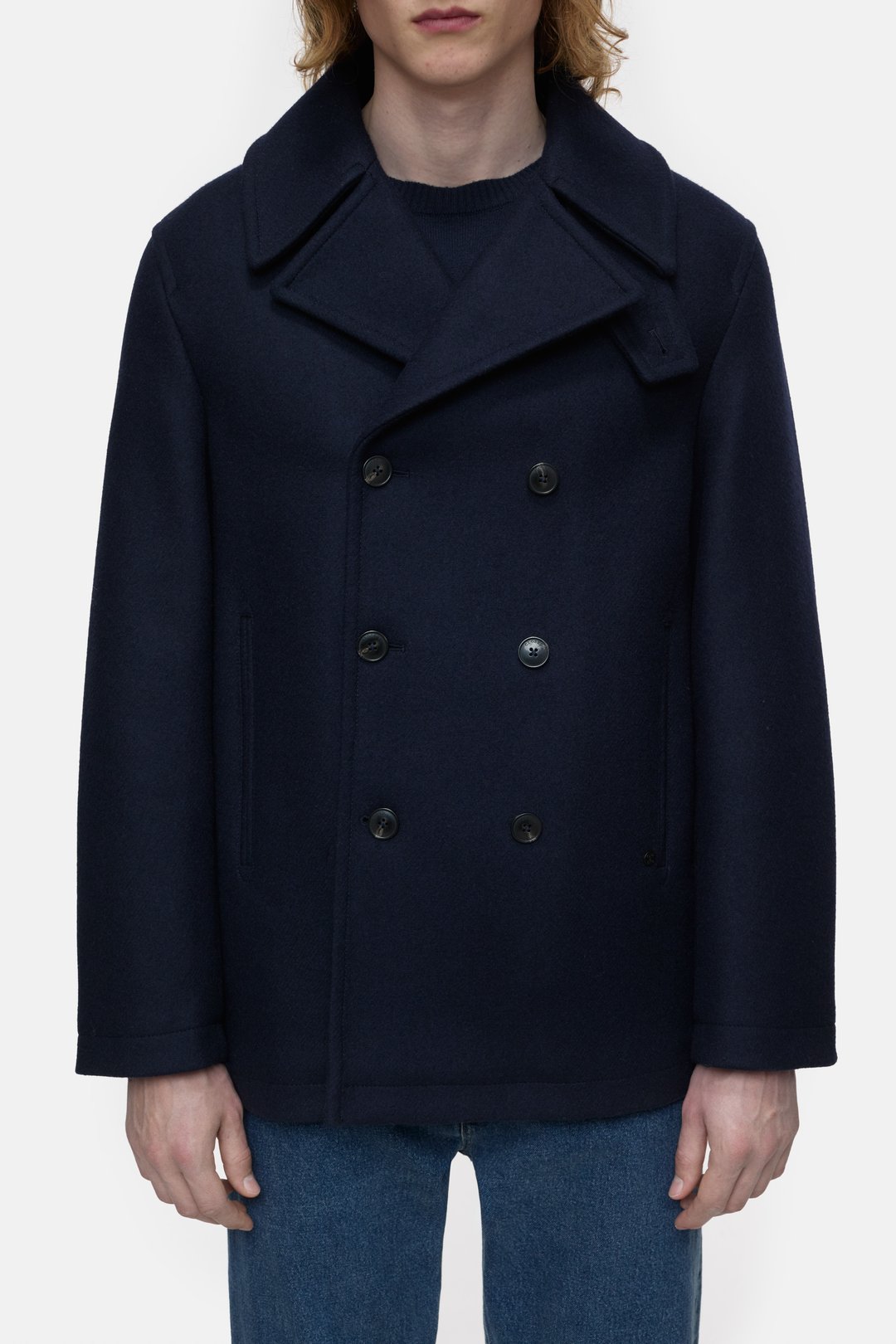 Closed Jacket Man Peacoat