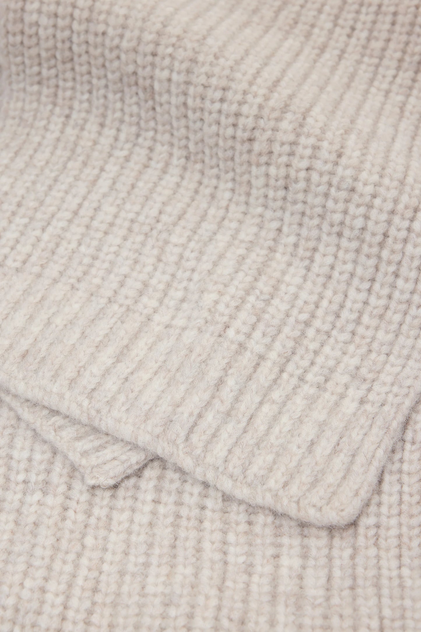 Closed Scarf Woman Knitted Scarf Silt Grey