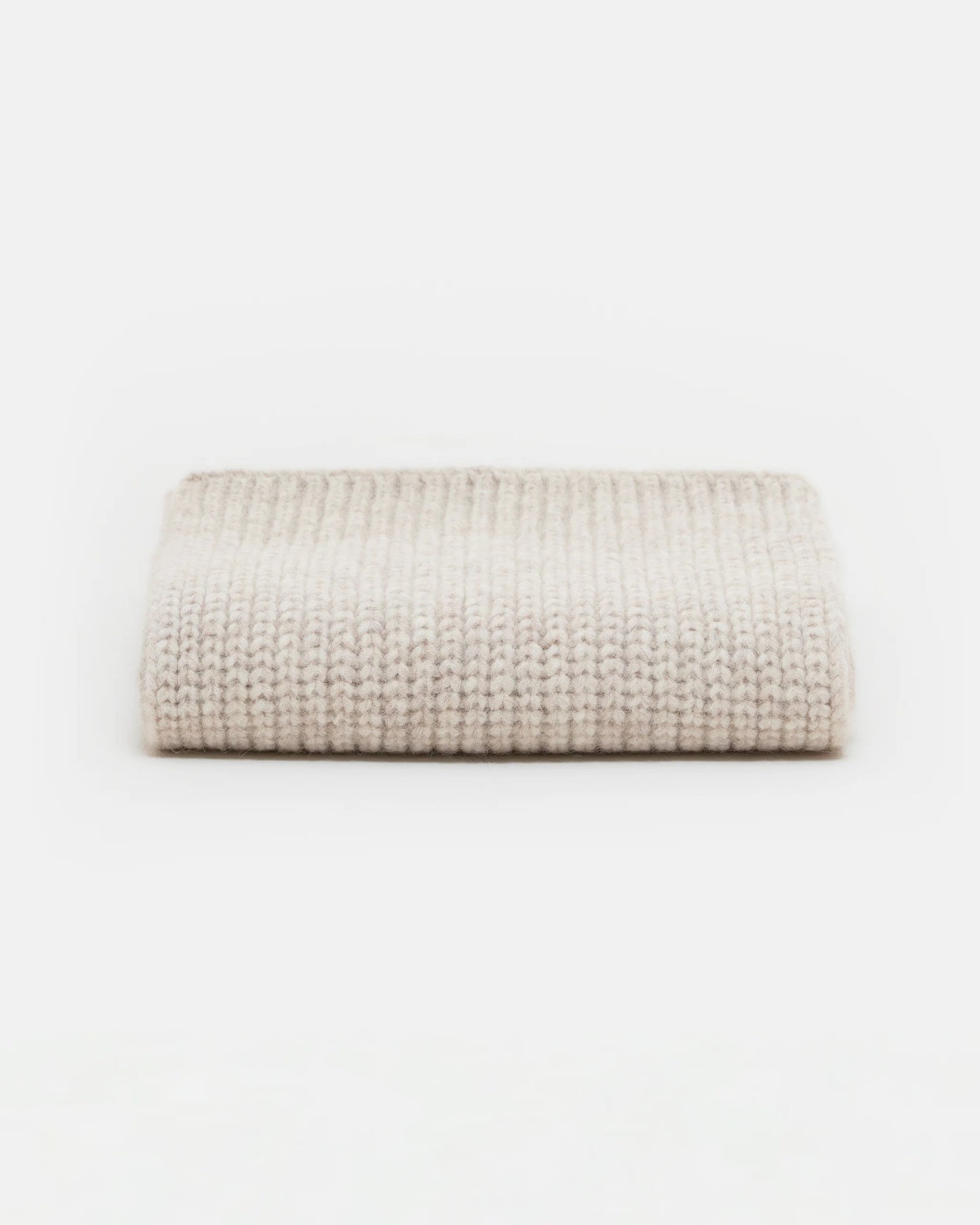 Closed Scarf Woman Knitted Scarf Silt Grey