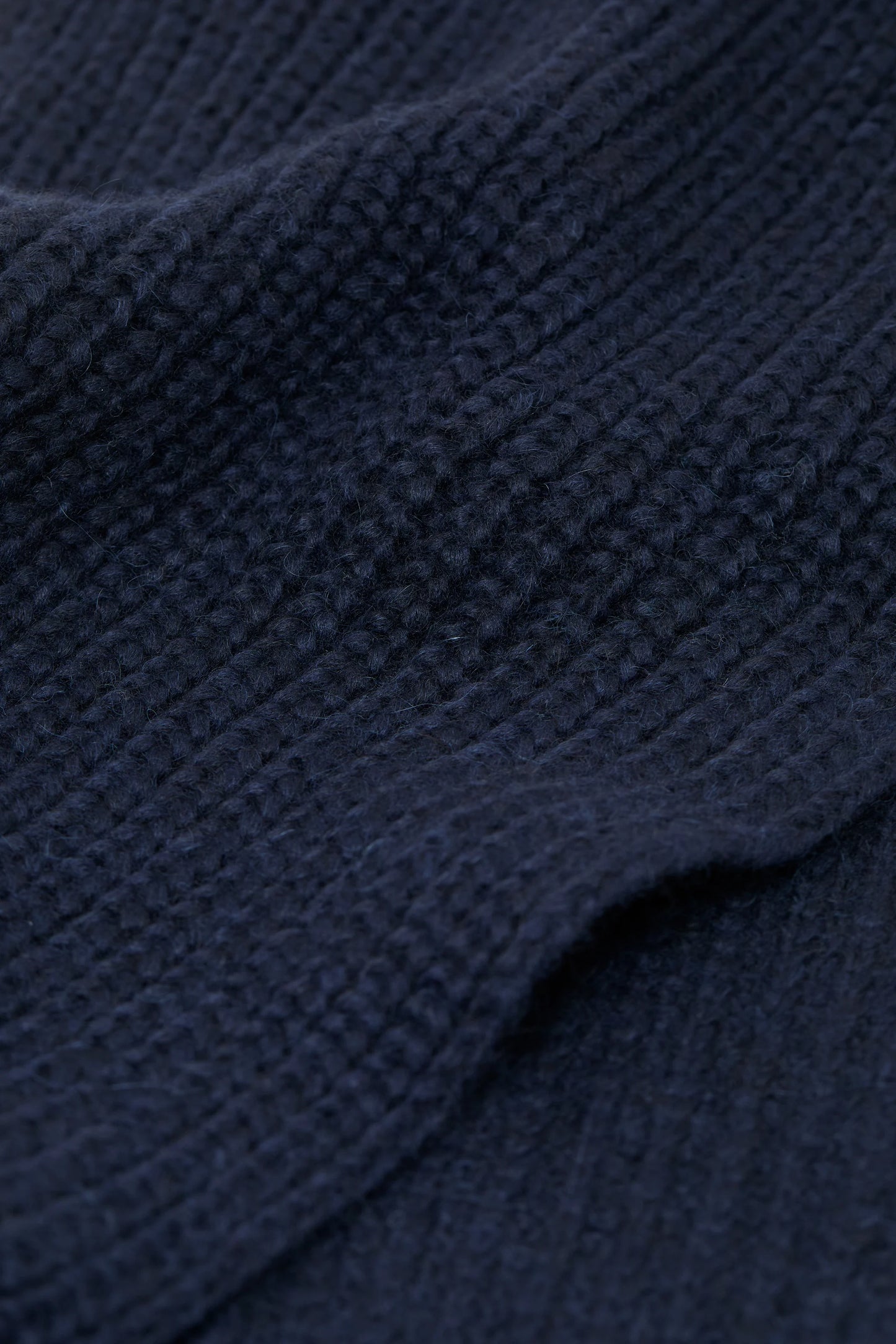 Closed Scarf Woman Knitted Scarf Dark Night