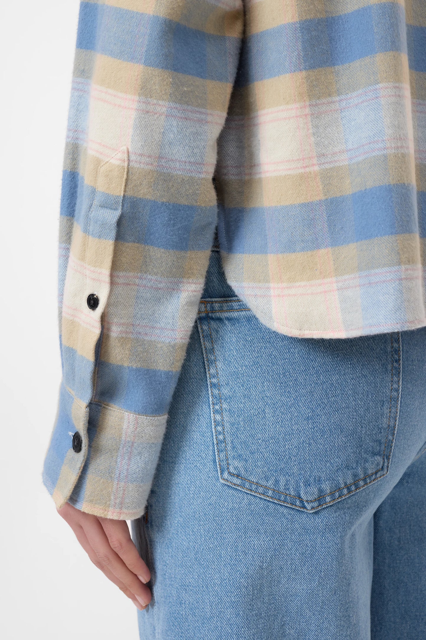 Closed Shirt Woman Cropped Oversized