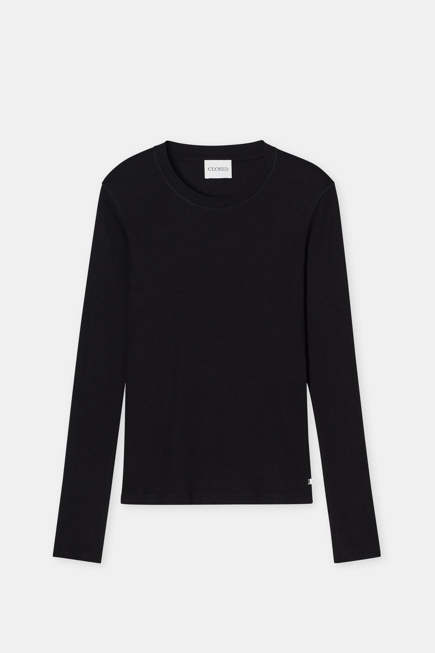Closed T-shirt Woman Crew Neck Long Sleeve Black