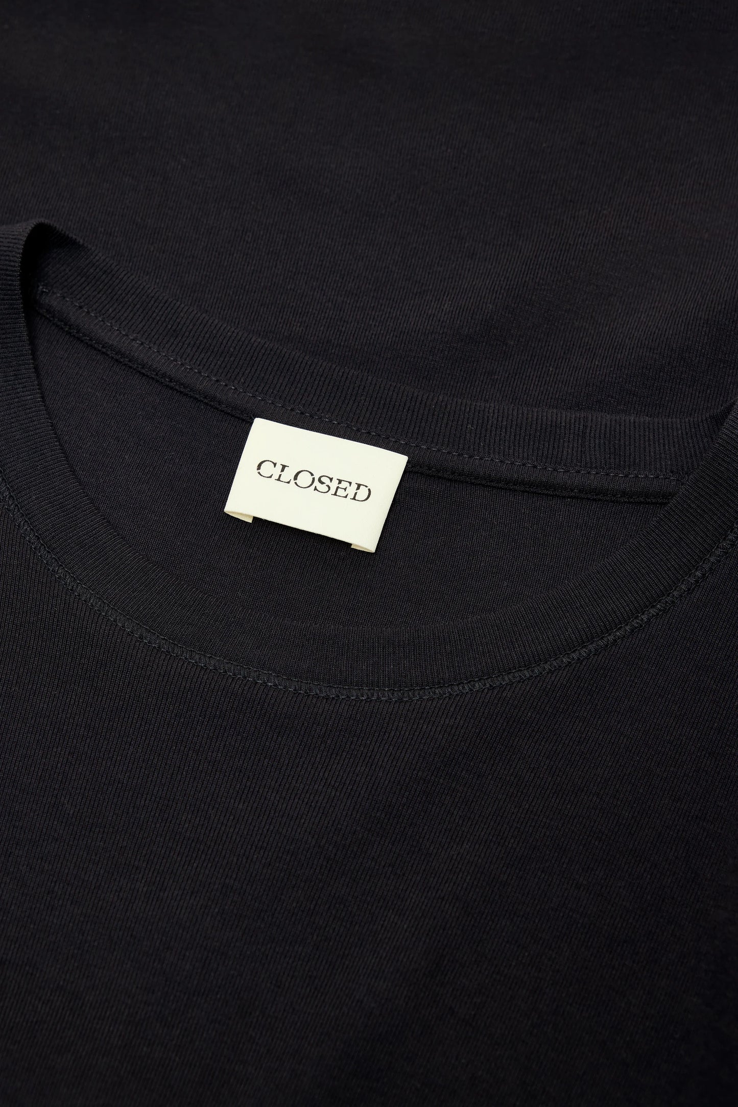 Closed T-shirt Woman Crew Neck Long Sleeve Black