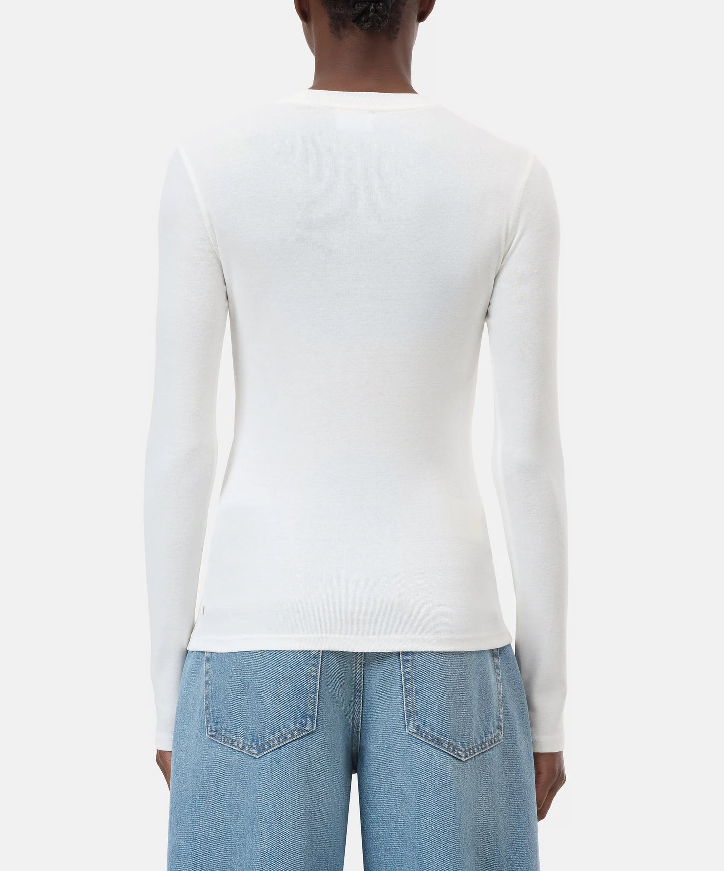 Closed T-shirt Woman Crew Neck Long Sleeve Ivory