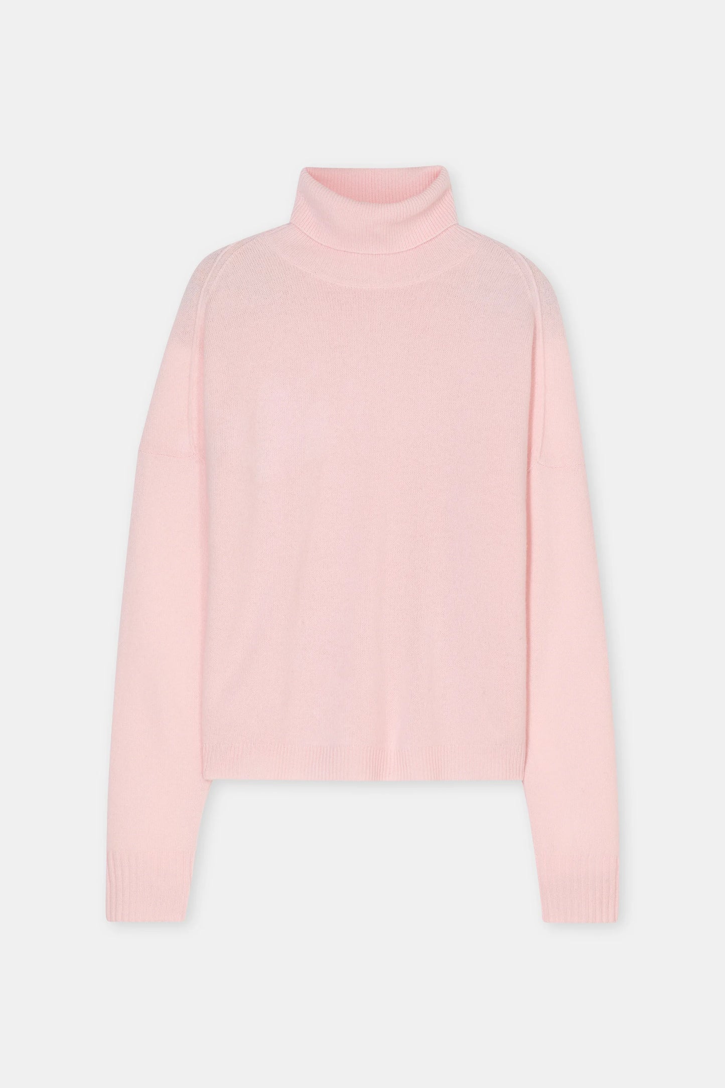 Closed Sweater Woman Rolli Neck Rosewater Pink