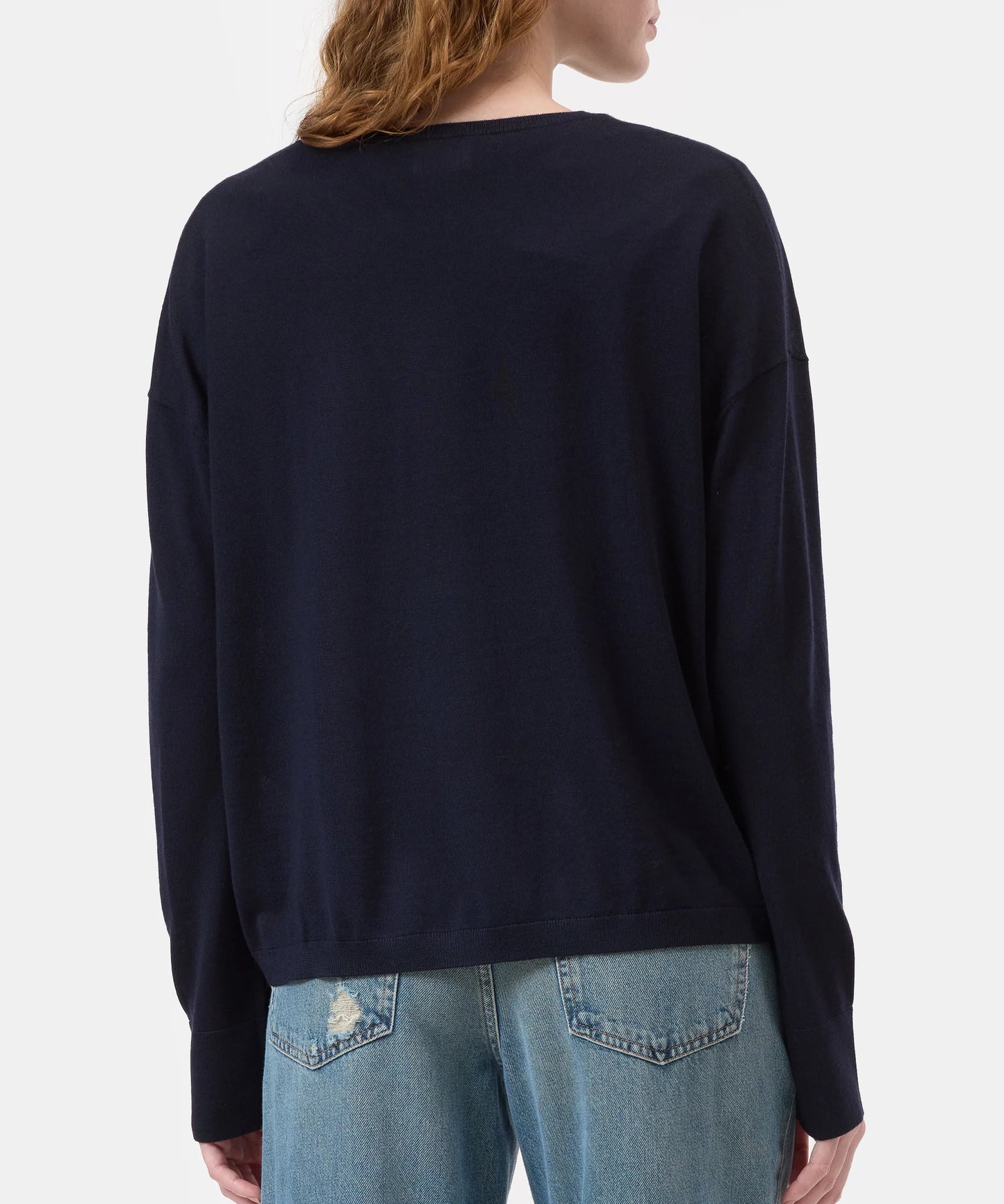 Closed Sweater Woman Crew Neck Long Sleeve F16 Dark Night