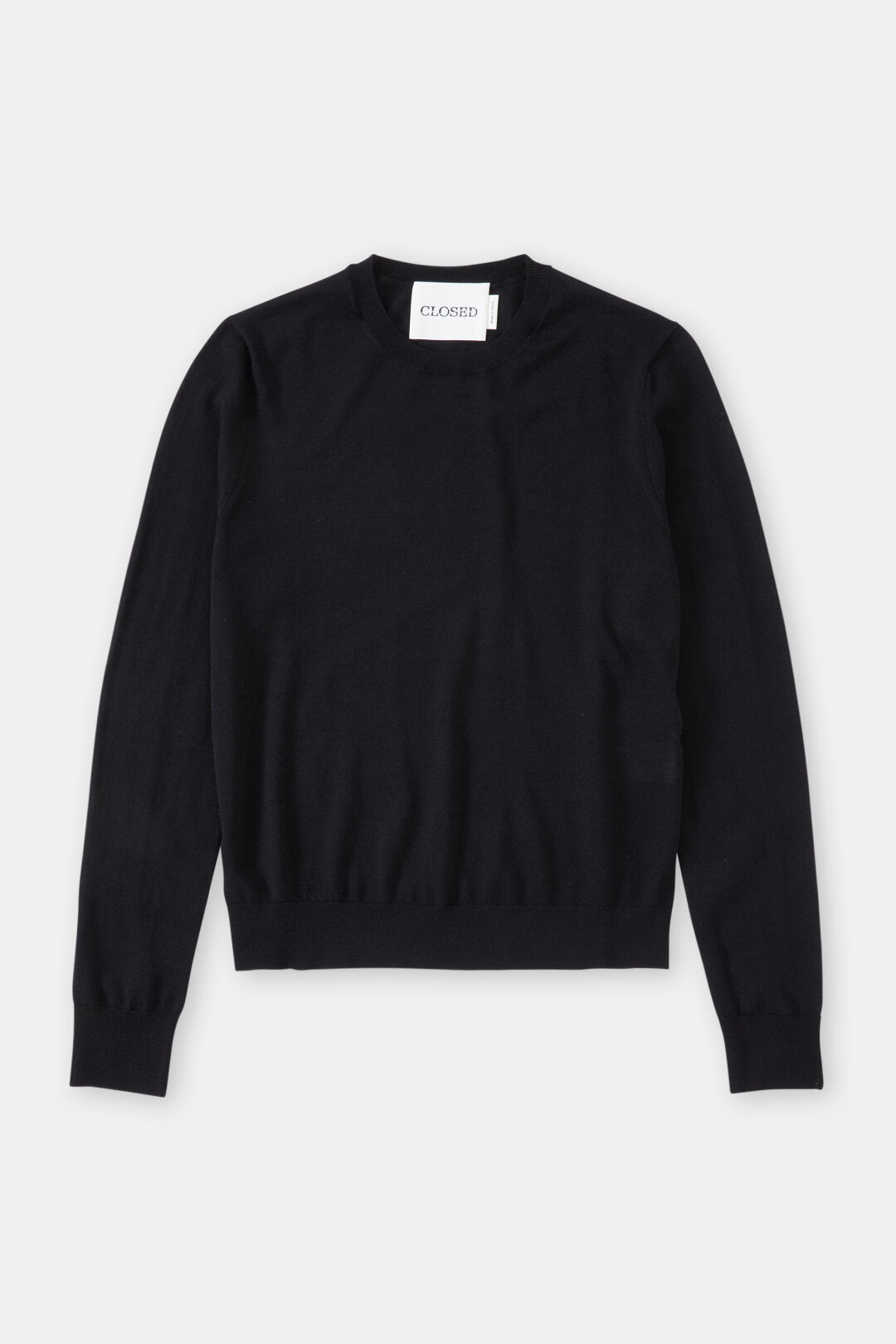 Closed Sweater Woman Crew Neck Long Sleeve Black
