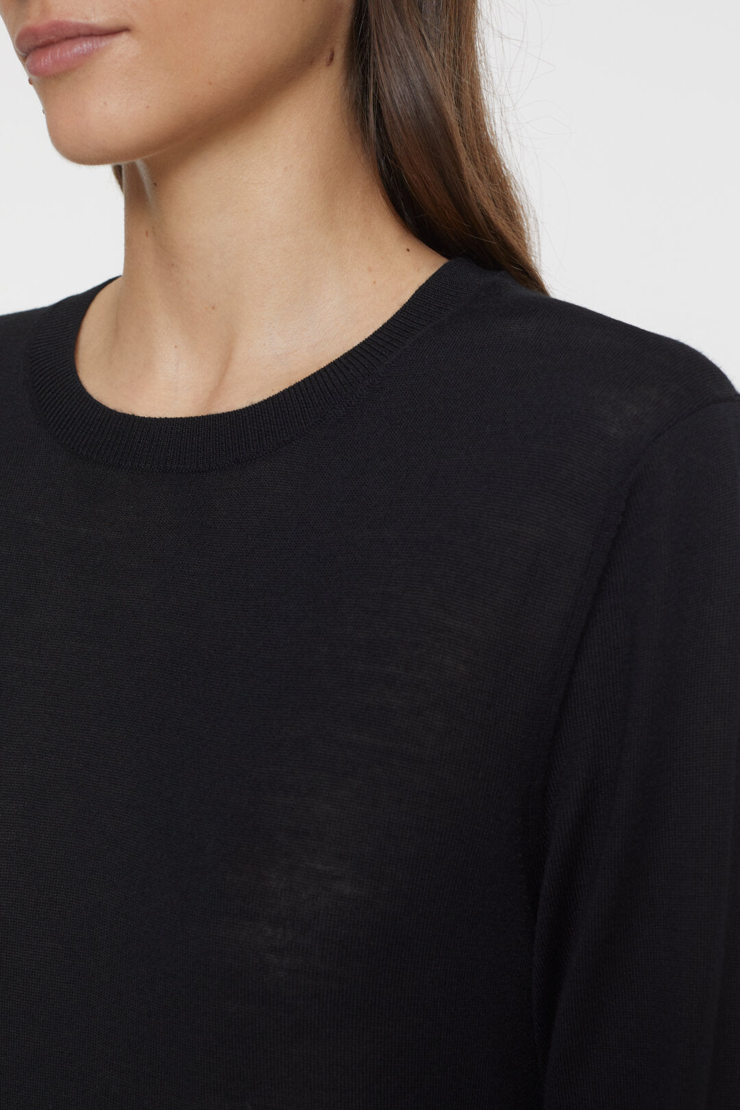 Closed Sweater Woman Crew Neck Long Sleeve Black