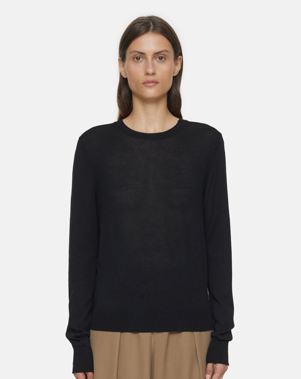 Closed Sweater Woman Crew Neck Long Sleeve Black