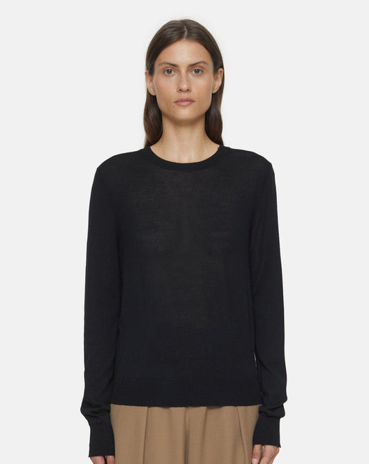 Closed Sweater Woman Crew Neck Long Sleeve Black