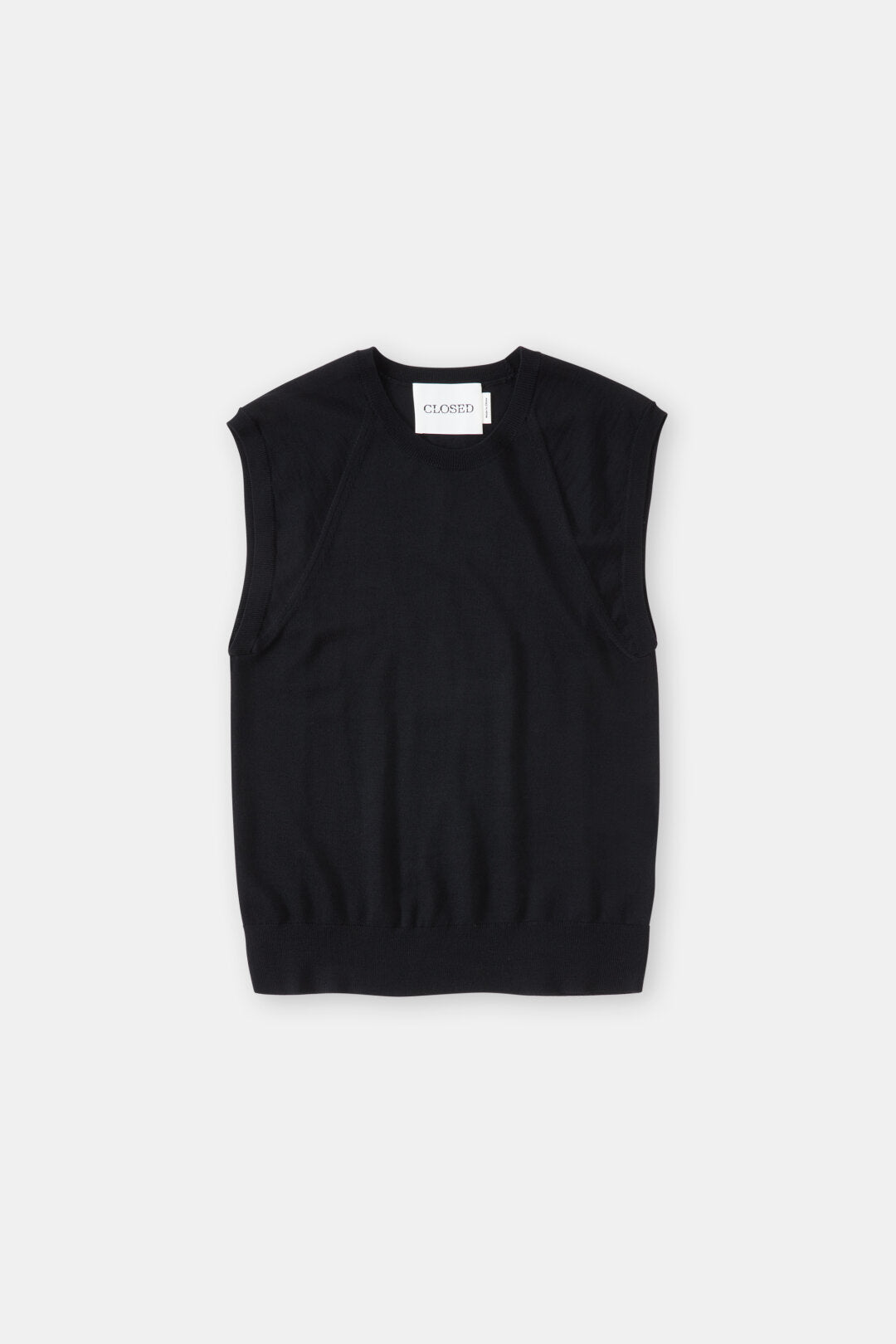 Closed Sweater Woman Crew Neck Vest Black