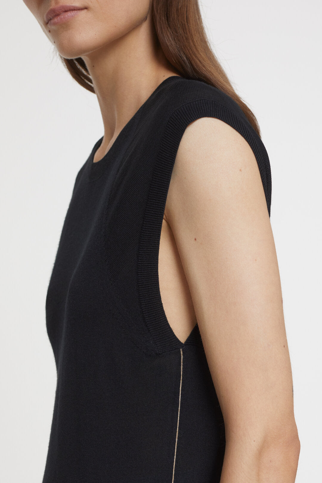 Closed Sweater Woman Crew Neck Vest Black