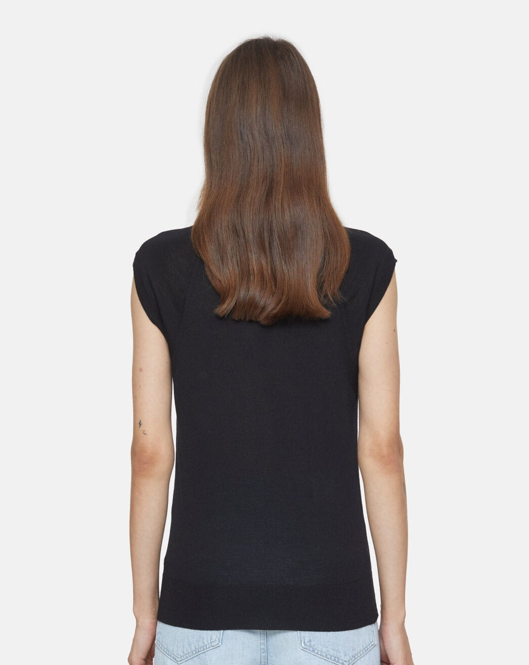 Closed Sweater Woman Crew Neck Vest Black