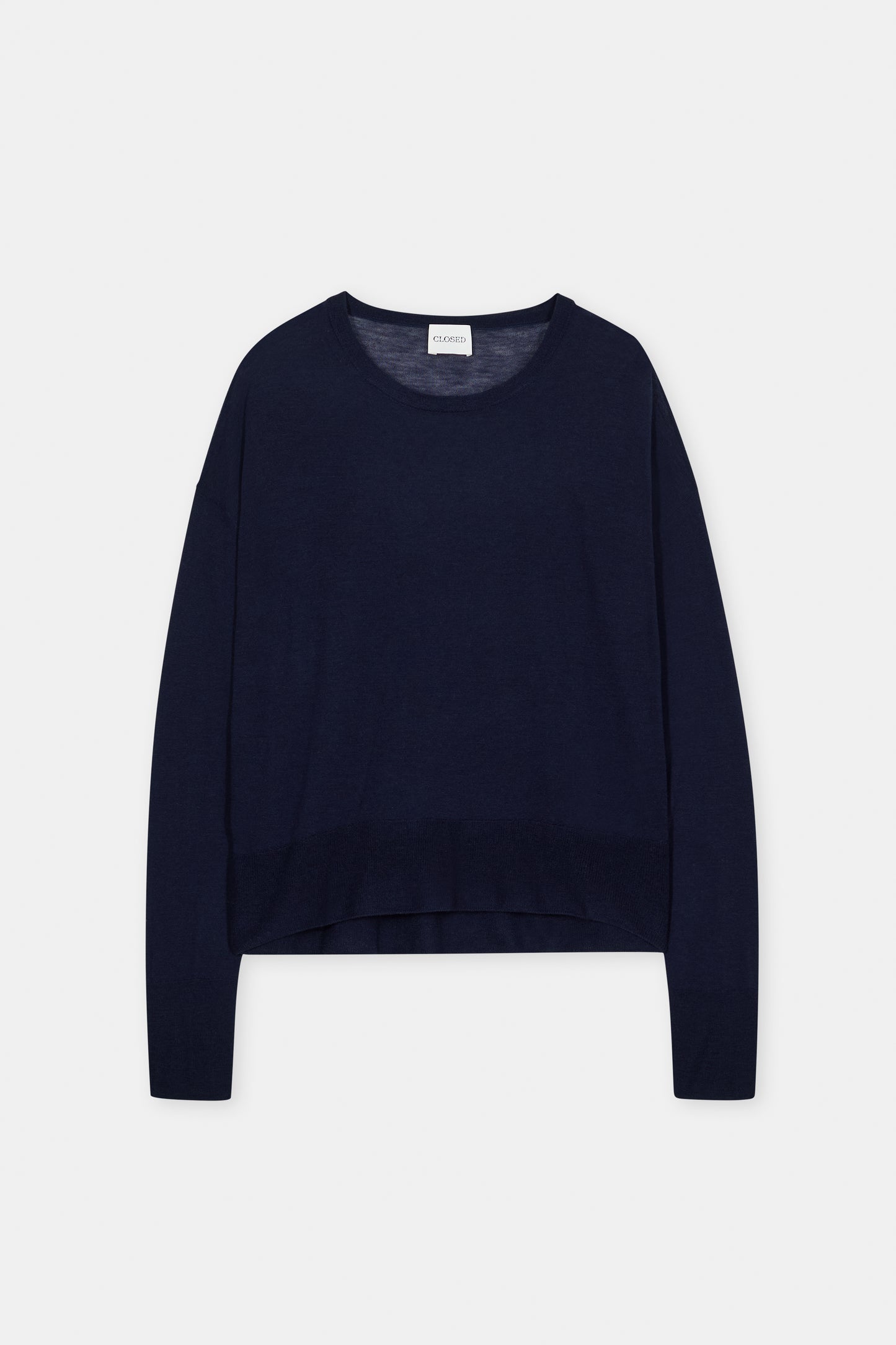 Closed Sweater Woman Crew Neck Long Sleeve Light Dark Night